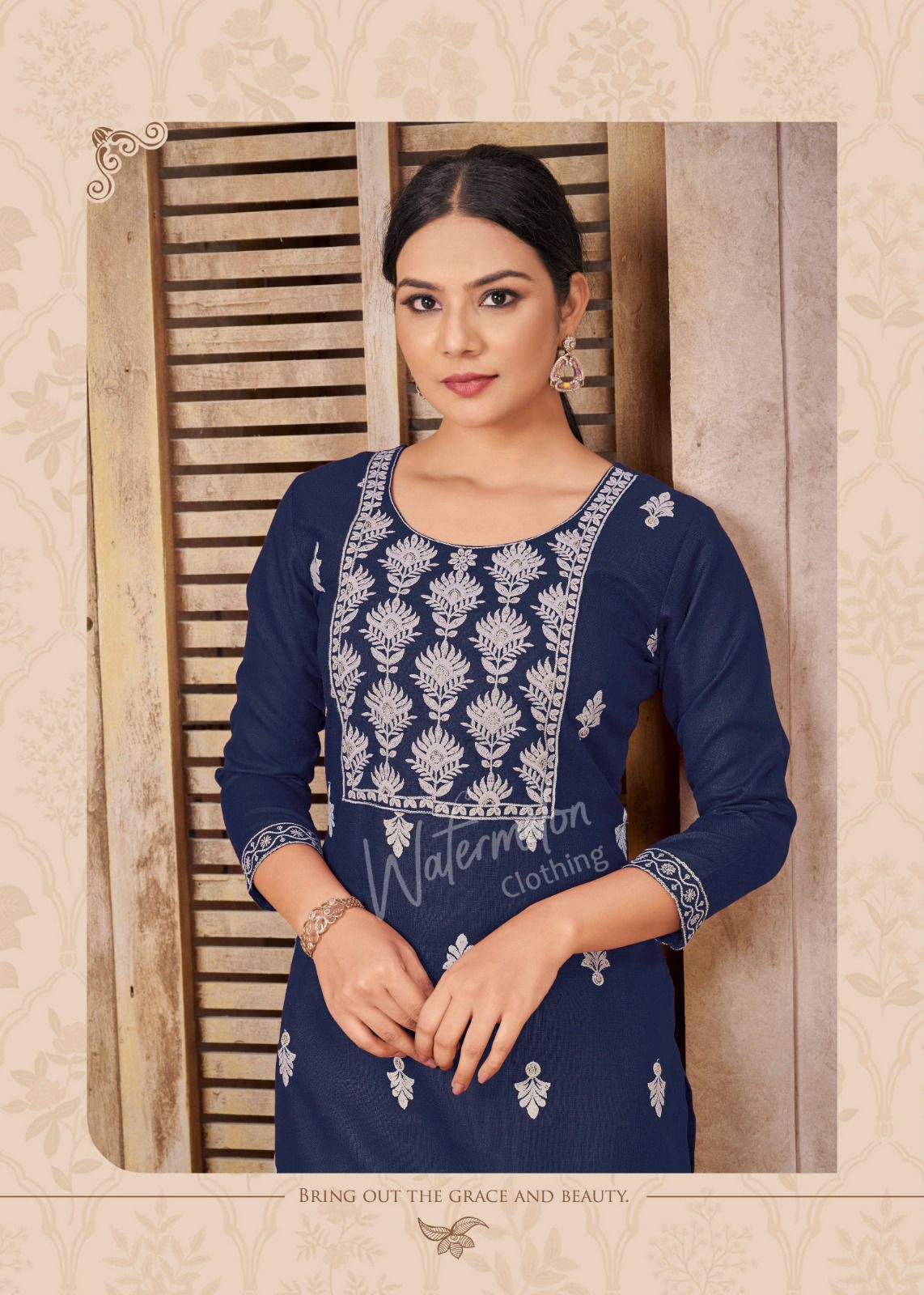 Yogita Cotton Embroidery Kurtis Catalog